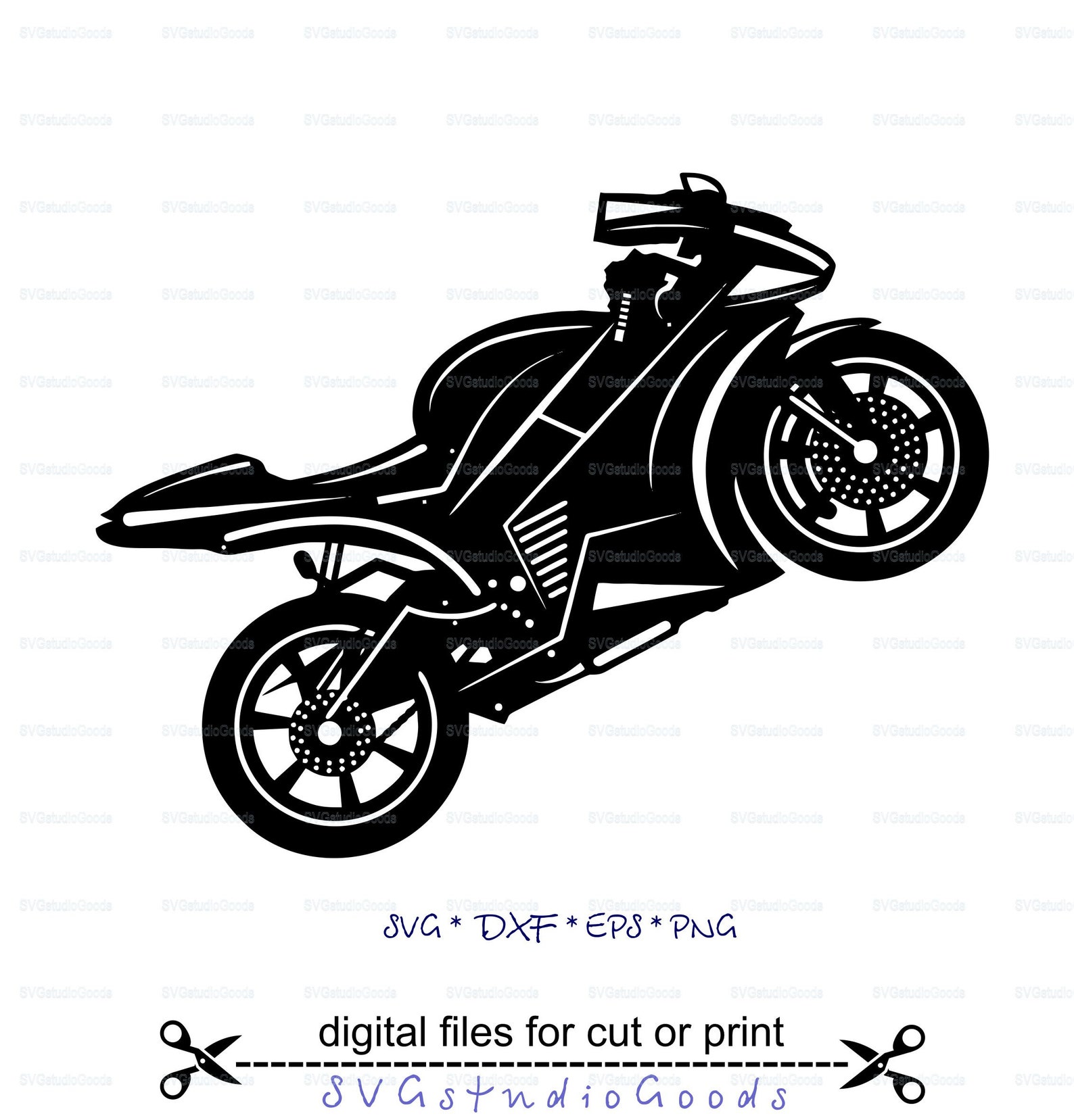 Motorcycle Svg Motorcycle Cricut Motor Bike Svg Eps Dxf Etsy