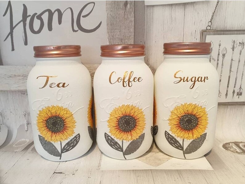 Sunflower Kitchen Canister Set