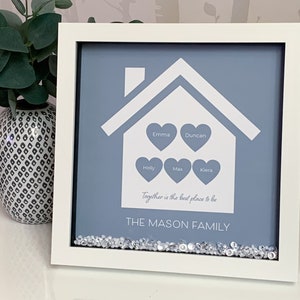 Family Frame, Family gift, Personalised Family Gift, Our First Home, Gift for Home, Housewarming Gift, Family, Home Decor, New Home Gift