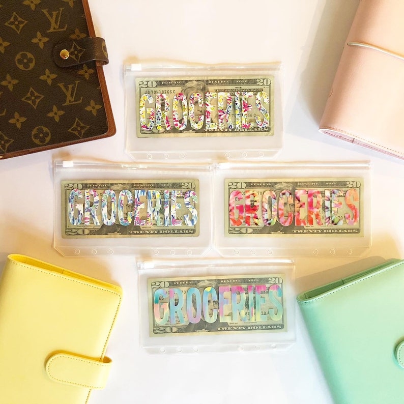 Cash Envelopes Plastic Cash Envelope System Dave Ramsey Etsy