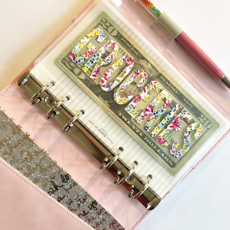 Cash Envelopes Plastic Cash Envelope System Dave Ramsey Etsy