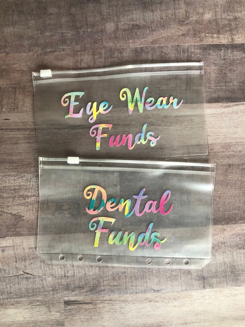 Cash Envelopes Plastic Cash Envelope System Dave Ramsey Etsy