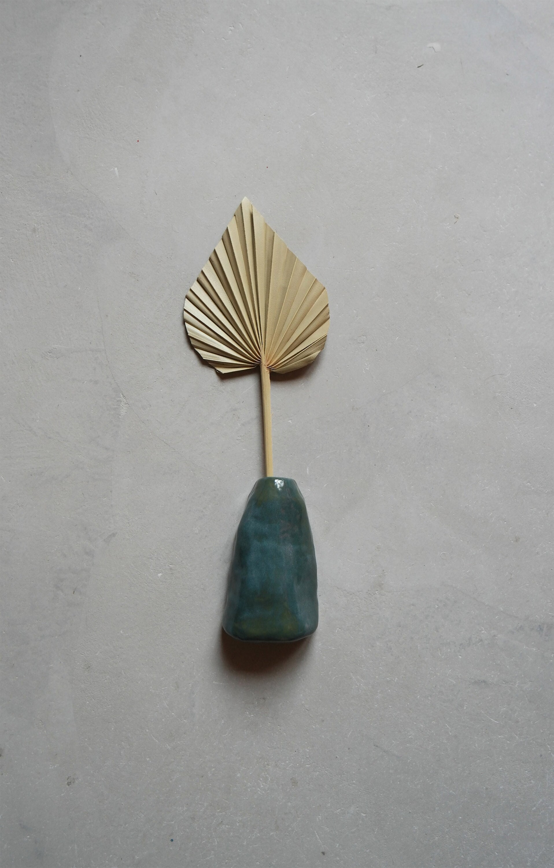 Soliflore/Vase Mural en Céramique Pour Fleurs Séchées