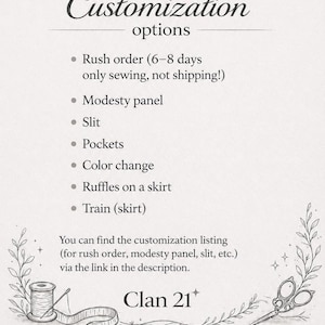 dress customization options corset dress color sleeves slit