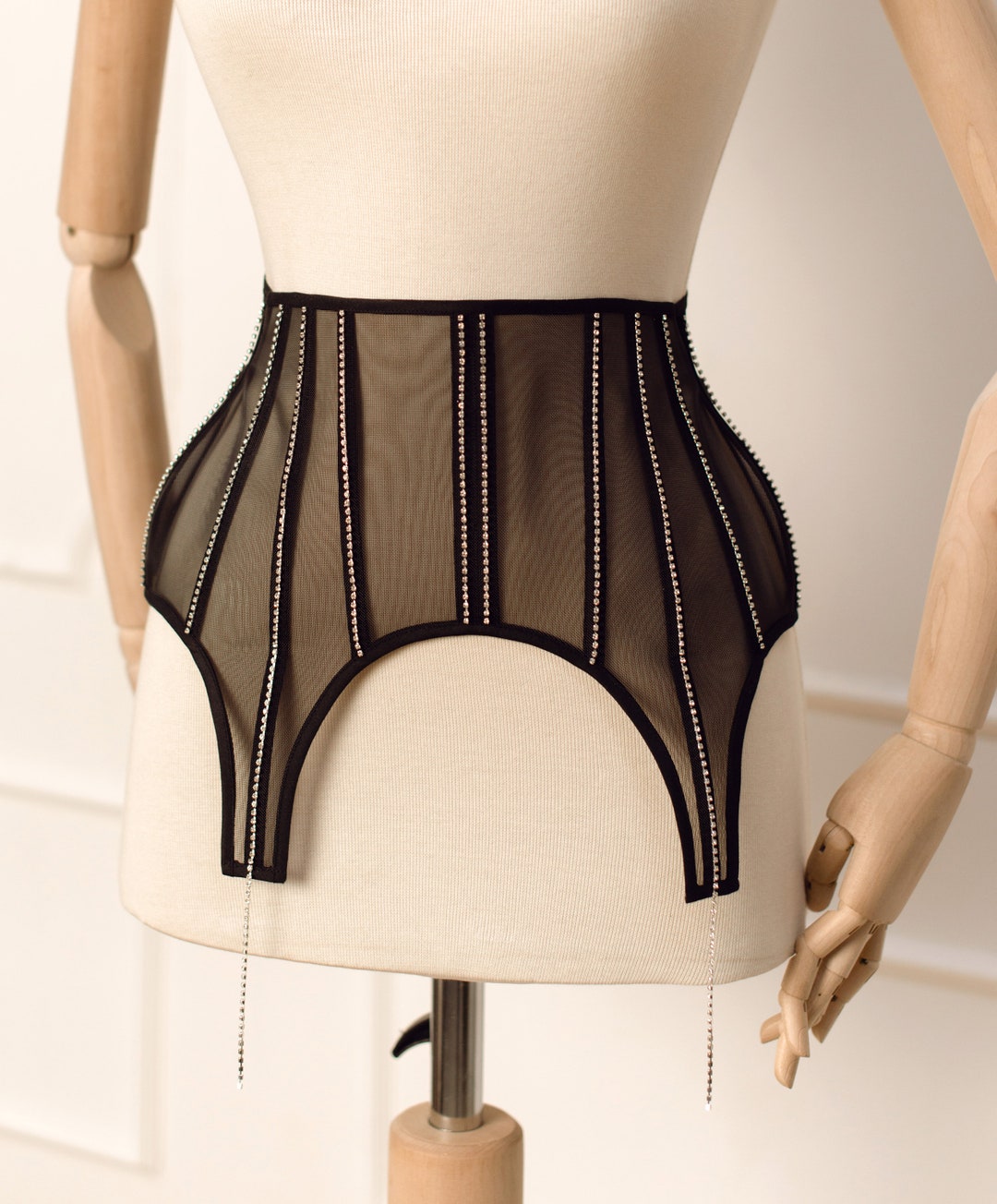 garter belt with corset