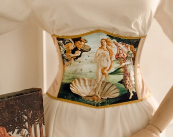Renaissance corset belt, underbust corset ren faire