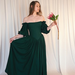 emerald green corset dress back lace up detail