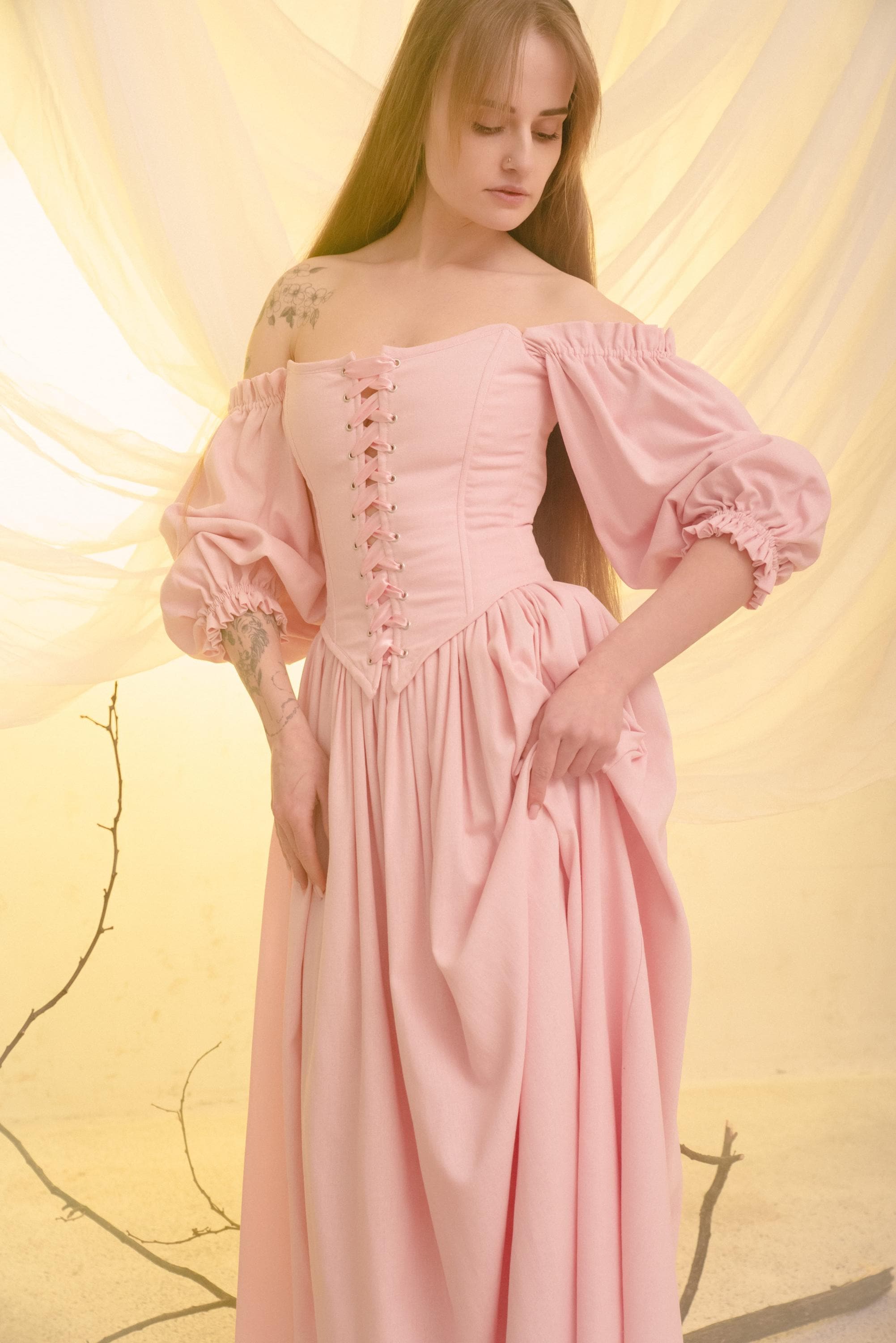 chinese dress ladies Renaissance Gown Ballet Pink main image 1