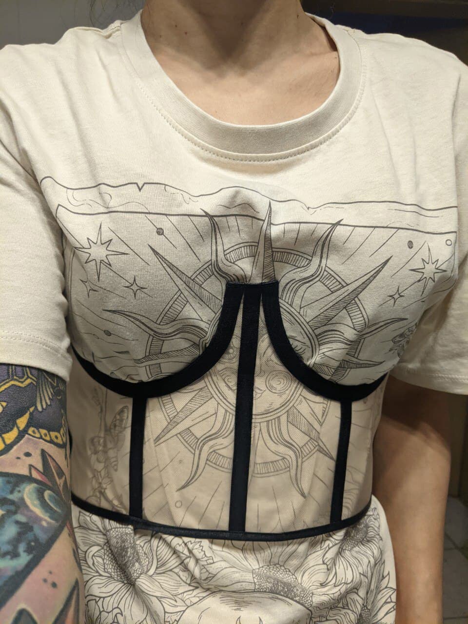 cupless corset belt