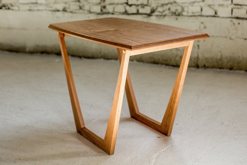 Minimalist End Table / Mid Century Modern End Table / Etsy