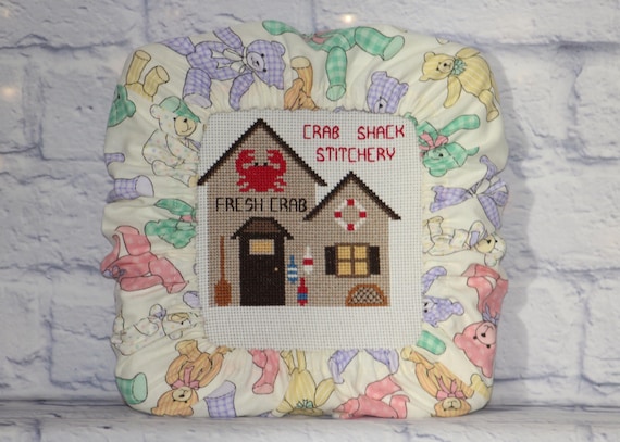 Teddy Bears Grime Guard Q-Snap, Nurge, Round Hoop Cover For Cross Stitch, Needlework