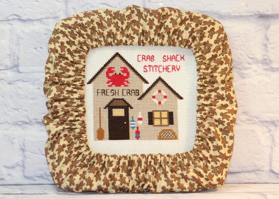 Christmas Gingerbread Cookie Grime Guard Q-Snap, Nurge or Round Hoop Cover For Cross Stitch and Needlework