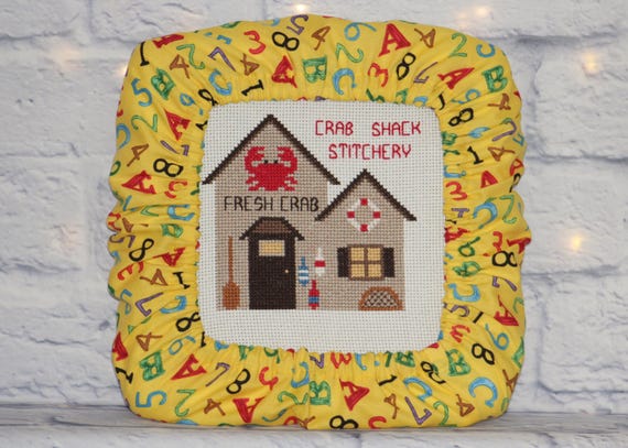 Letters and Numbers Grime Guard Q-Snap, Nurge, Round Hoop Cover For Cross Stitch, Needlework