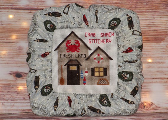 Christmas Carolers Grime Guard Q-Snap Cover For Cross Stitch