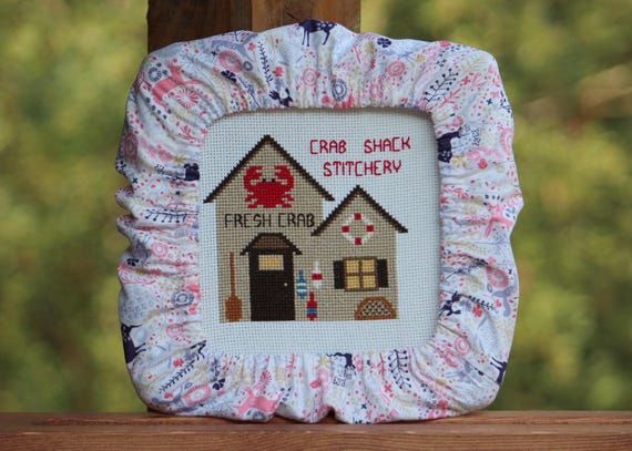Woodland Friends Guard Q-Snap, Nurge or Round Hoop Cover For Cross Stitch and Needlework