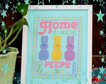Easter Peeps Cross Stitch Pattern PDF
