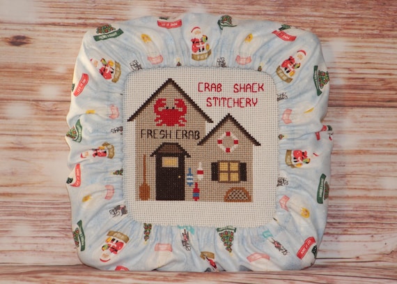 Christmas Snowglobes Grime Guard Q-Snap, Nurge or Round Hoop Cover For Cross Stitch and Needlework