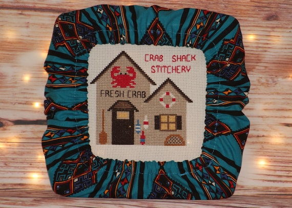 Southwest Stripe Grime Guard Q-Snap, Nurge or Round Hoop Cover For Cross Stitch and Needlework