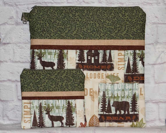 Wildlife Project Bag For Cross Stitch, Crochet, Knitting, Craft, Notions