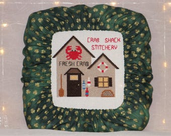 Shamrocks Grime Guard Q-Snap, Nurge or Round Hoop Cover For Cross Stitch and Needlework