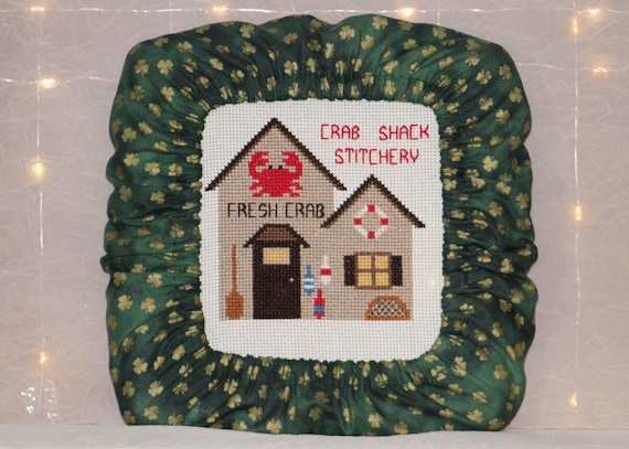 Shamrocks Grime Guard Q-Snap, Nurge or Round Hoop Cover For Cross Stitch and Needlework