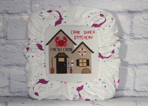 Unicorn Grime Guard Q-Snap, Nurge, Round Hoop Cover For Cross Stitch, Needlework