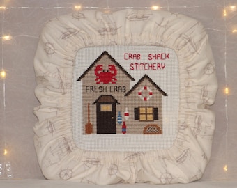 Nautical Ships Grime Guard Q-Snap, Nurge or Round Hoop Cover For Cross Stitch and Needlework