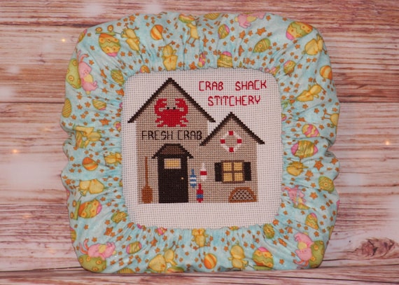 Easter Sparkly Grime Guard Q-Snap, Nurge or Round Hoop Cover For Cross Stitch and Needlework