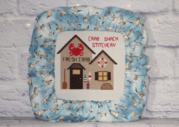 Seagulls Grime Guard Q-Snap, Nurge, Round Hoop Cover For Cross Stitch, Needlework