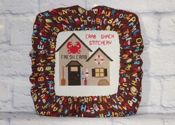 Monster Alphabet Grime Guard Q-Snap, Nurge, Round Hoop Cover For Cross Stitch, Needlework