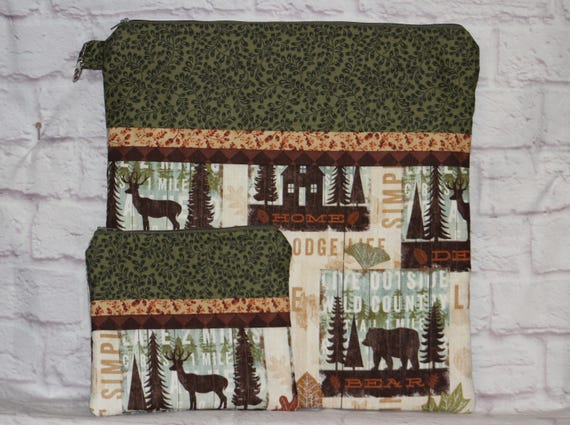 Wildlife Project Bag For Cross Stitch, Crochet, Knitting, Craft, Notions