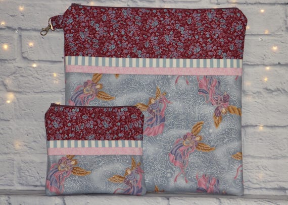 Angel Project Bag OR 2-piece Set For Cross Stitch, Crochet, Knitting, Craft, Notions