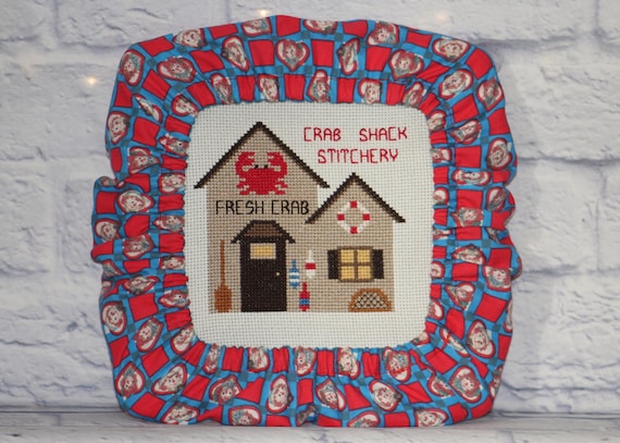 Raggedy Ann and Andy Grime Guard Q-Snap, Nurge, Round Hoop Cover For Cross Stitch, Needlework