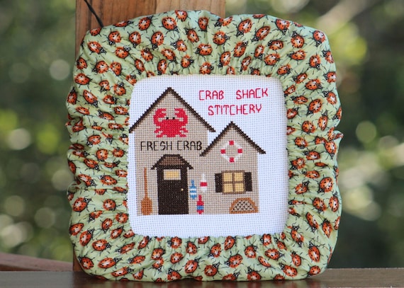 Ladybug Grime Guard Q-Snap, Nurge or Round Hoop Cover For Cross Stitch and Needlework