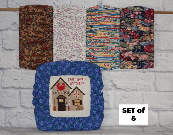 CLEARANCE - Set of 5 Grime Guards - FLORAL - Grime Guard Q-Snap Cover For Cross Stitch