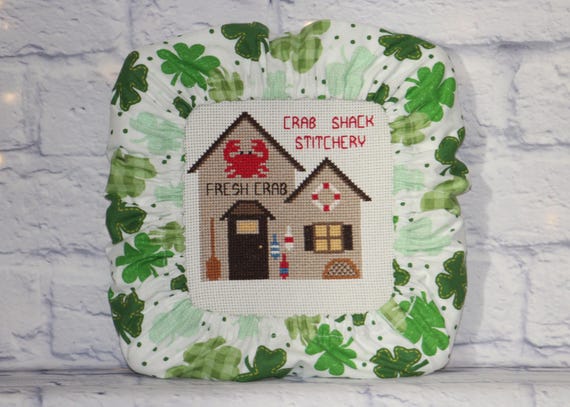 Shamrock Grime Guard Q-Snap, Nurge, Round Hoop Cover For Cross Stitch, Needlework