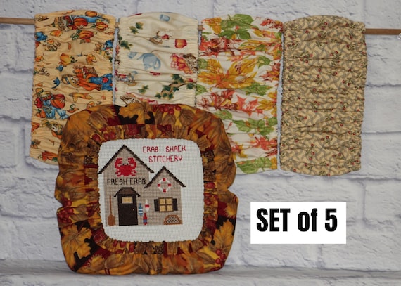 CLEARANCE - Set of 5 Grime Guards - AUTUMN - Grime Guard Q-Snap Cover For Cross Stitch