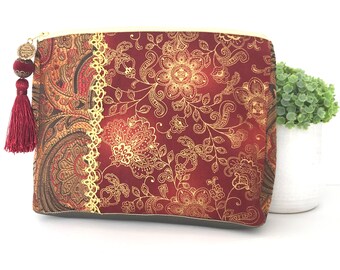 Medium size cosmetic bag, Medium size toiletry bag 'Victoria and Albert'