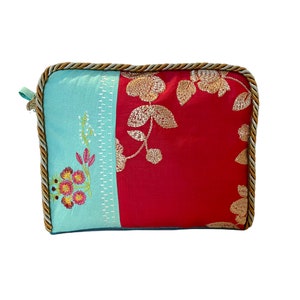 Large toiletry bag, Large travel kit bag, Large cosmetic bag, 'Adéline' image 7