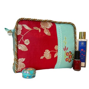 Large toiletry bag, Large travel kit bag, Large cosmetic bag, 'Adéline' image 4