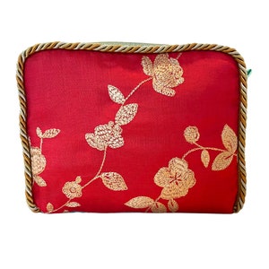 Large toiletry bag, Large travel kit bag, Large cosmetic bag, 'Adéline' image 8