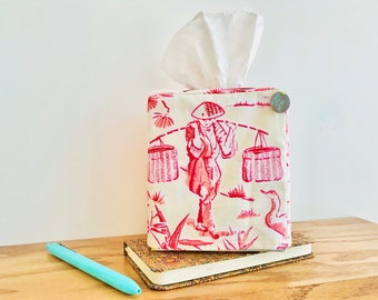 Tissue box cover, 'Fisherman'