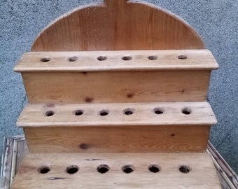 Porte-cuillère en bois irlandais antique