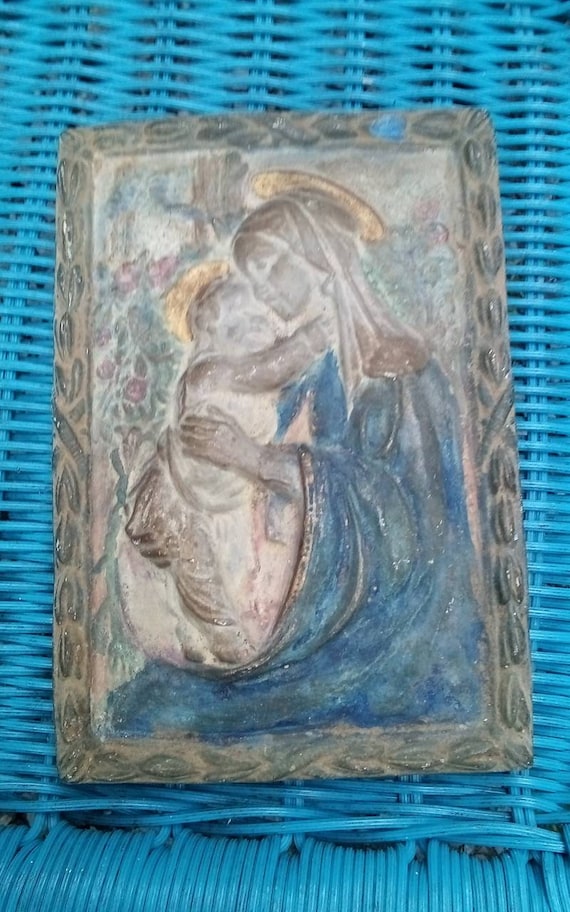 Antique Plague by the Crompton Pottery Arts Guild Guildford Etsy