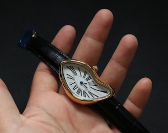 Melting Luxury vintage wristwatch 12K gold plate