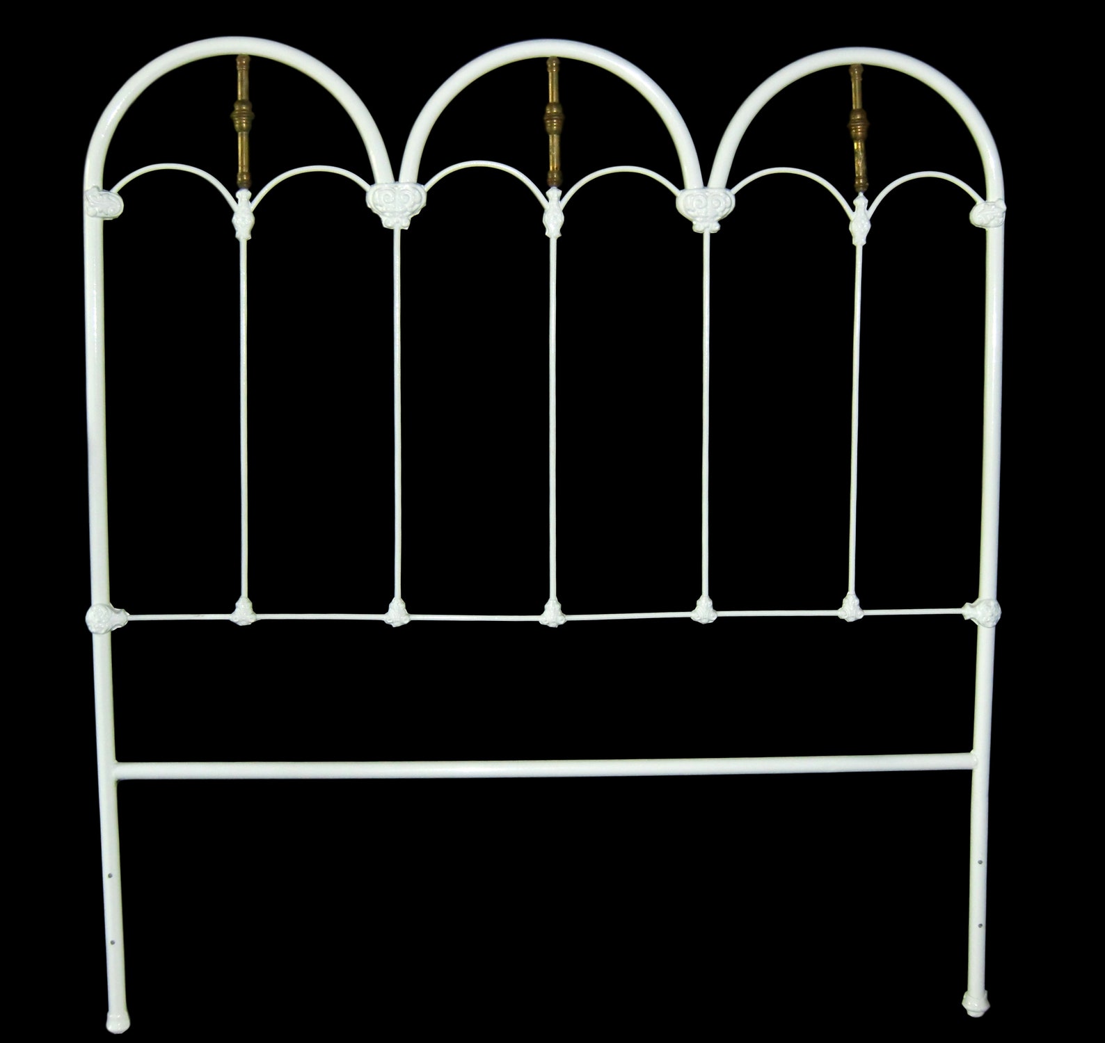 Full Antique Cast Iron Bed, Double Size Antique Cast Iron Bed, Wrought