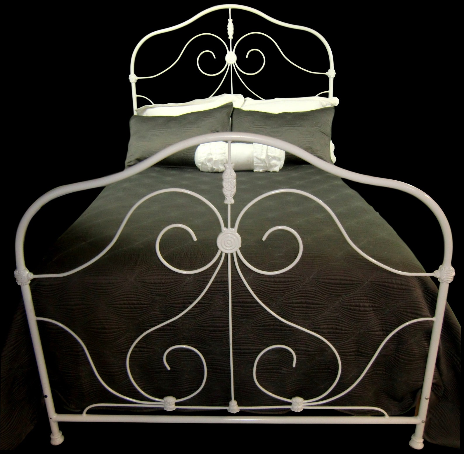 Full Antique Cast Iron Bed Cast Iron Bed Wrought Iron Bed Etsy