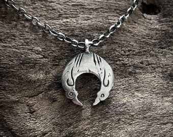 Pendentif Les deux corbeaux - Hugin et Munin, collier viking, bijoux vikings, Odin, Freyja