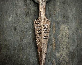 Gungnir - Spear of Odin Pendant - In Bronze