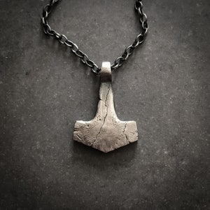 Mjolnir Pendant - Thor’s Hammer Amulet, Viking Necklace, Viking Jewellery, Mjölnir
